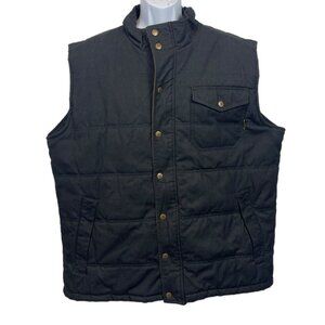 Men’s Legendary Whitetail Hunting Black Semi Quilted Vest Jacket Size 2XT Tall